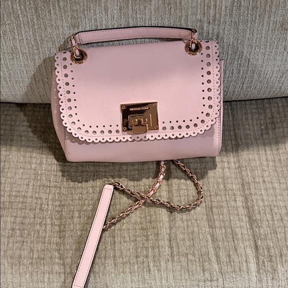 Michael Kors Handbags - Michael Kors Blush Pink LacedScalloped Crossbody Bag 7 x 10 beautiful shape